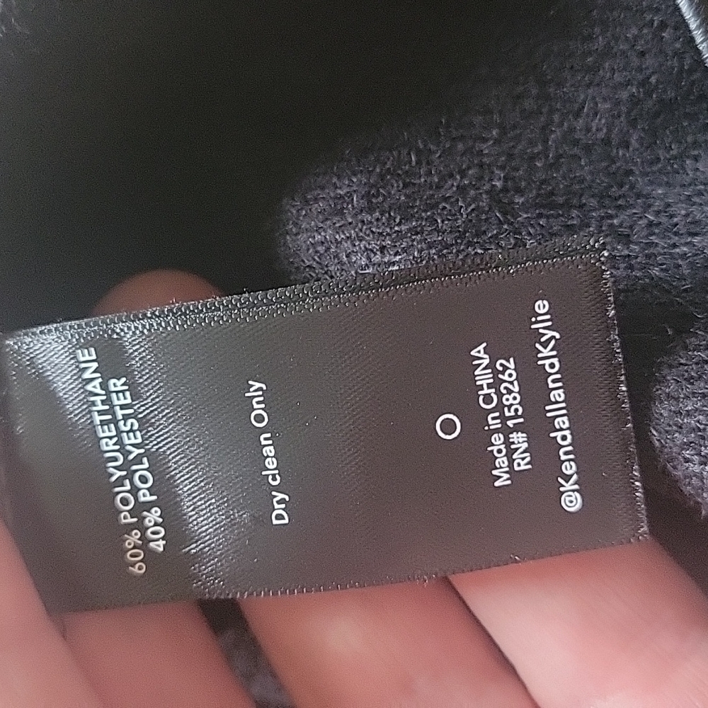 Kendall & Kylie Black Faux Leather Mini Dress - Picture 9 of 9